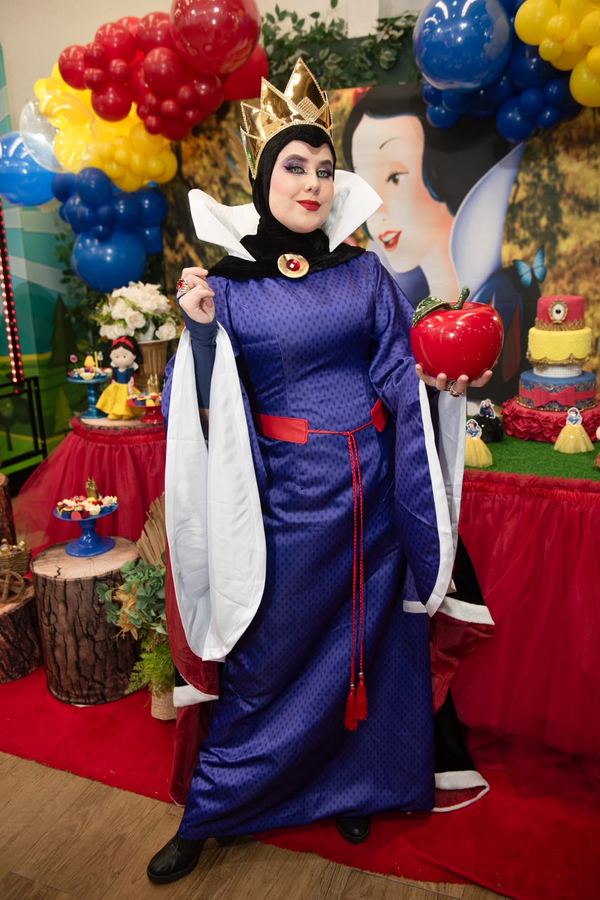Rainha Má, personagem viva para festa infantil